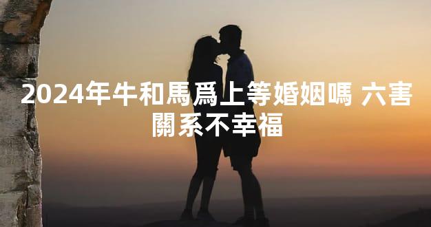 2024年牛和馬爲上等婚姻嗎 六害關系不幸福